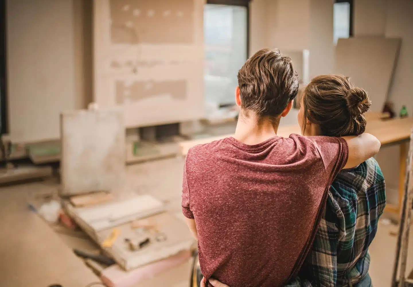 Couple renovating