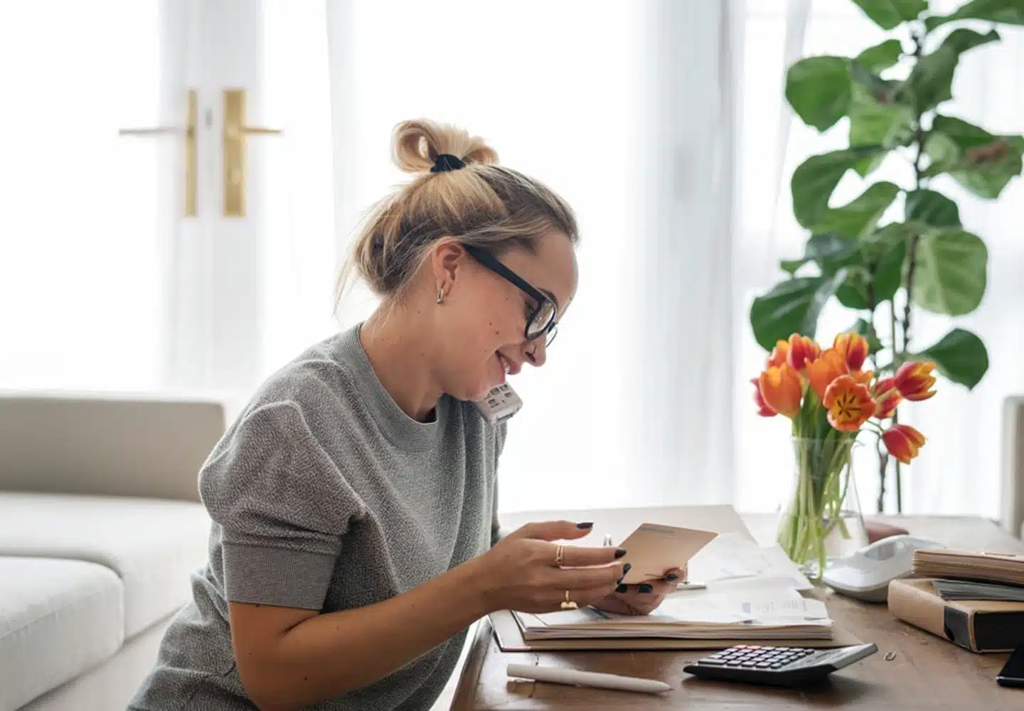woman budgeting