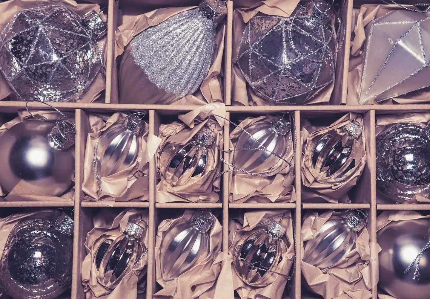 silver christmas ornaments