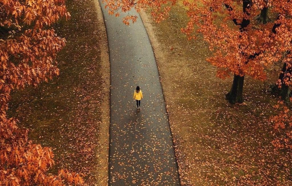 Boston walking path