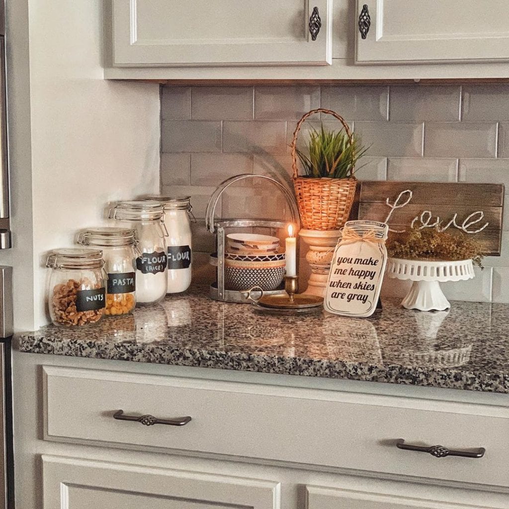 Displaying functional items in a small kitchen