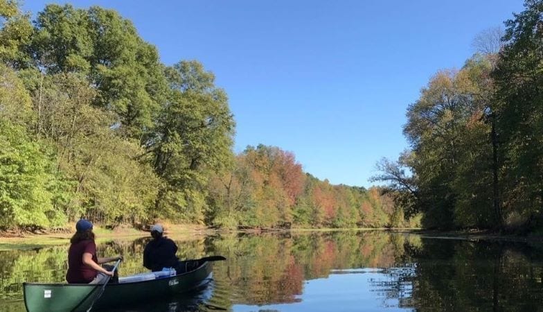 Paddlers on the Passaic River