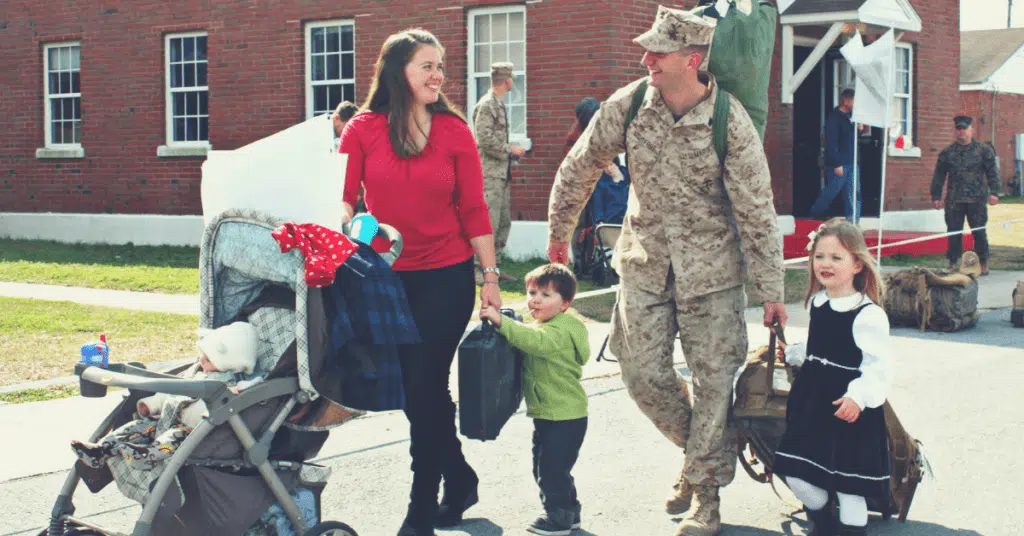 military family moving