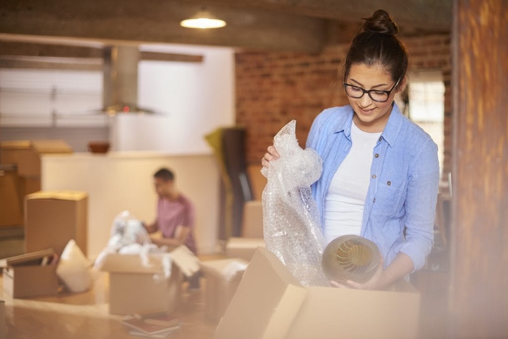 If you pack your own boxes, moving insurance won't cover damage caused by improper packing.