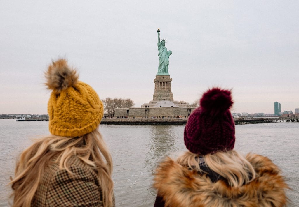 View of Statue of Liberty