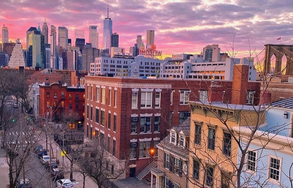 San Francisco Neighborhoods at sunset
