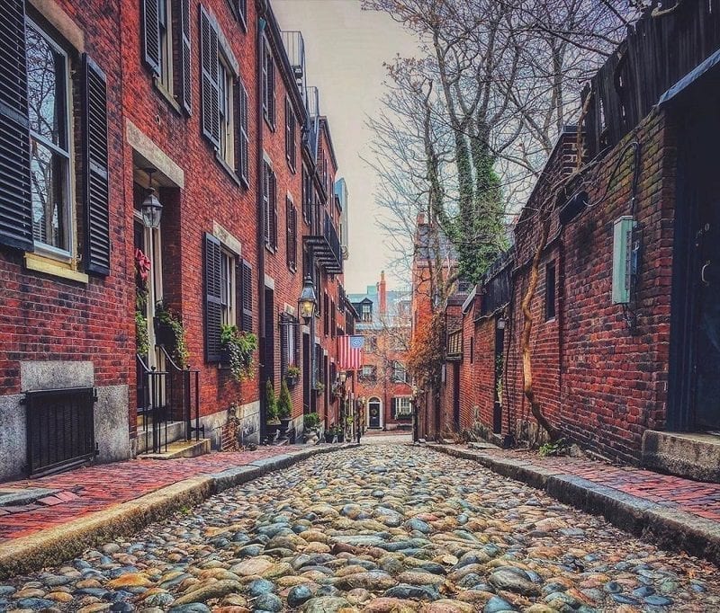 Acorn Street in Beacon Hill