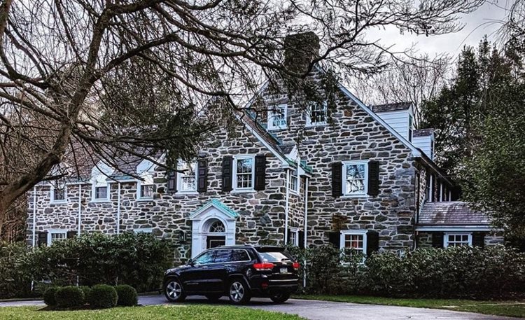 A large home with stone exterior in Villanova, Pennsylvania — a town outside of Philadelphia.