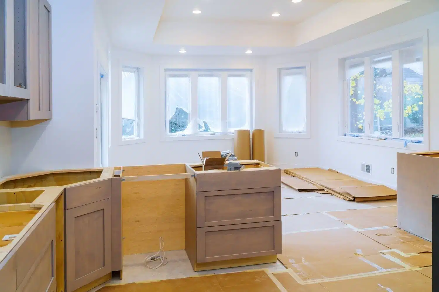 kitchen under construction