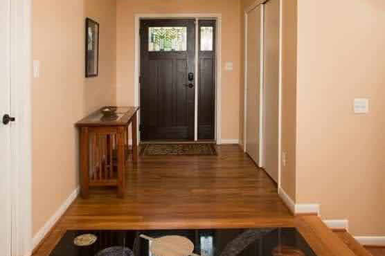 entryway in two-story home addition
