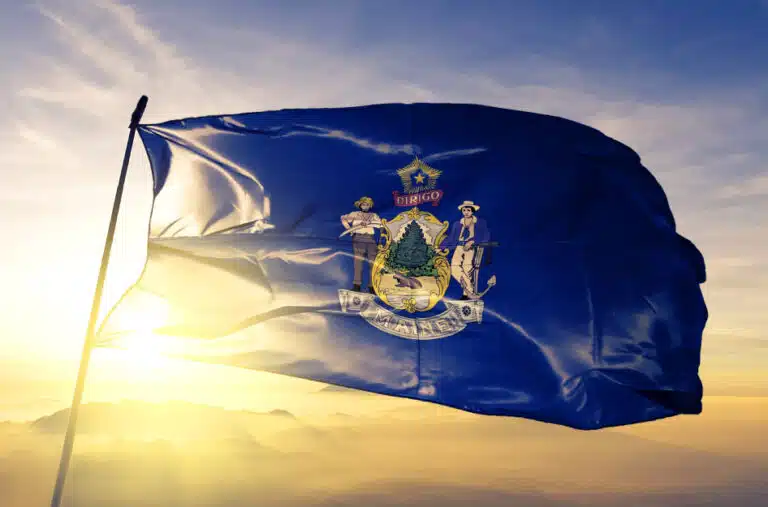 The Maine state flag