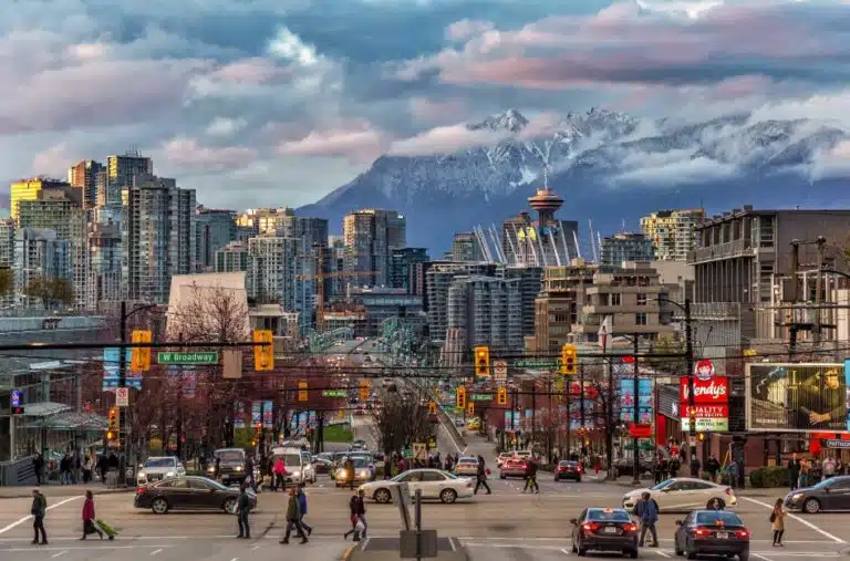 People walking in the streets of Vancouver