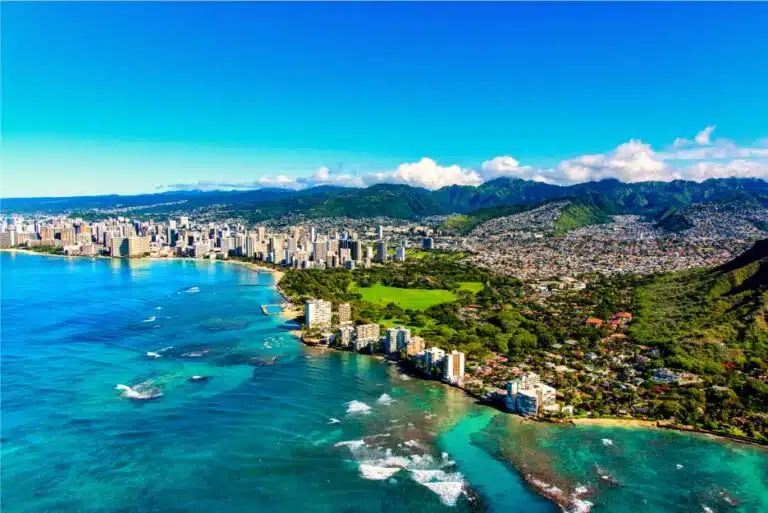 The Honolulu skyline