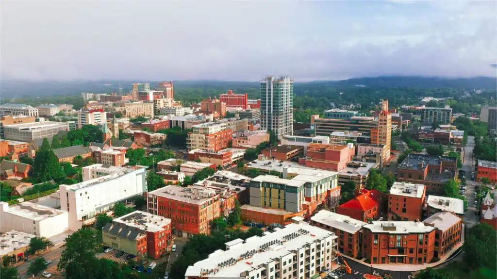downtown Asheville, NC