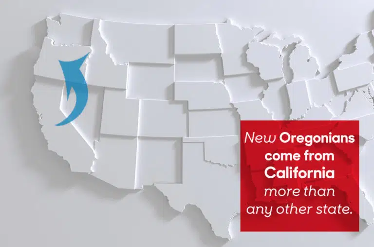 moving from california to oregon