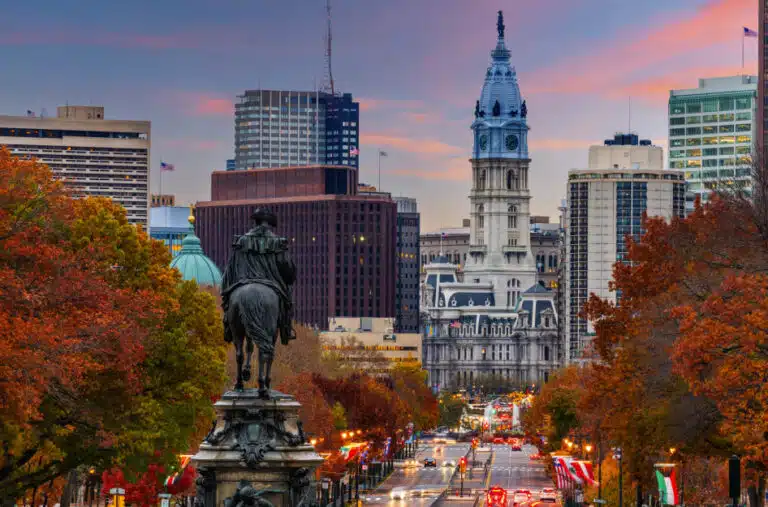 Discover The 9 Safest Neighborhoods In Philadelphia In 2024   Resized Fi Gettyimages 1340242872 View Overlooking Benjamin Franklin Parkway In Philadelphia Pa 768x507.webp