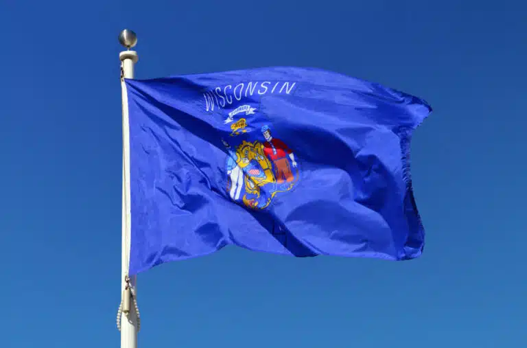 The Wisconsin state flag