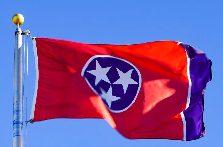 The state flag of Tennessee