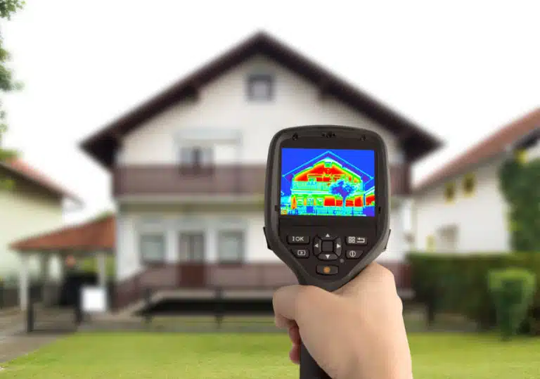 thermal image of house efficiencies