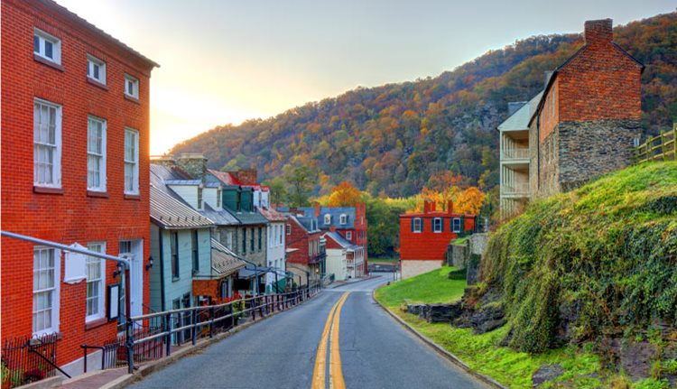 A View of downtown Harpers Ferry, VA