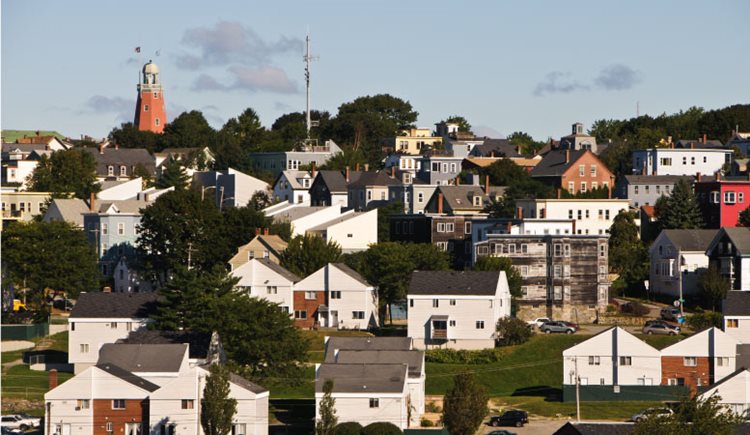 Houses in Munjoy Hill, Portland, Maine