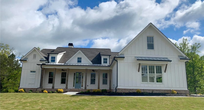 Beautiful farmhouse-style home in Canton, Georgia.