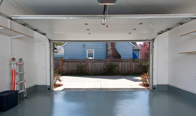 a clean garage