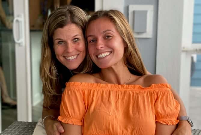 Carie Beeman with her daughter Caitlyn