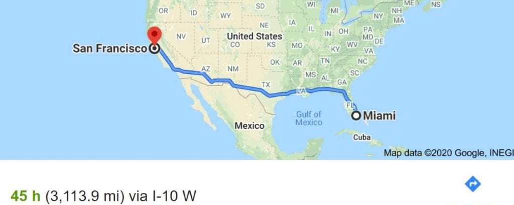 Moving from Florida to California