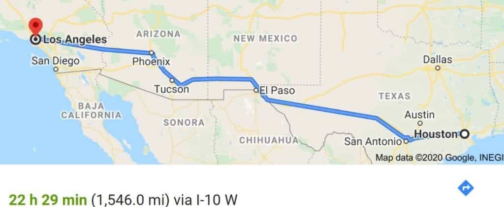 Moving from Texas to California