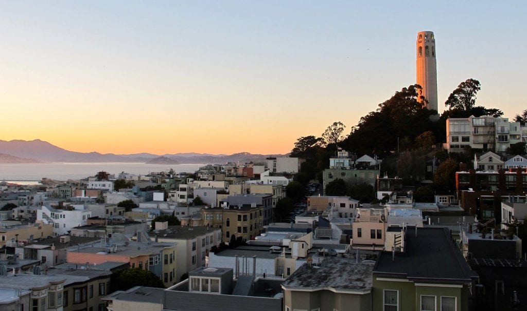 Coit Tower on Telegraph Hill