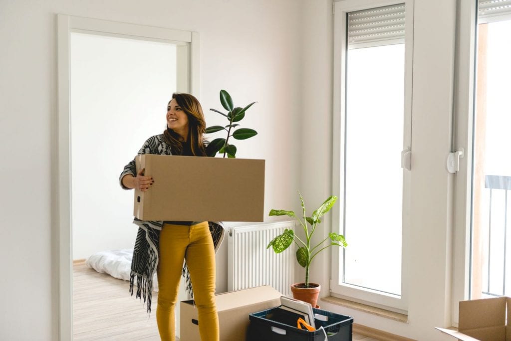 woman moving in Toronto