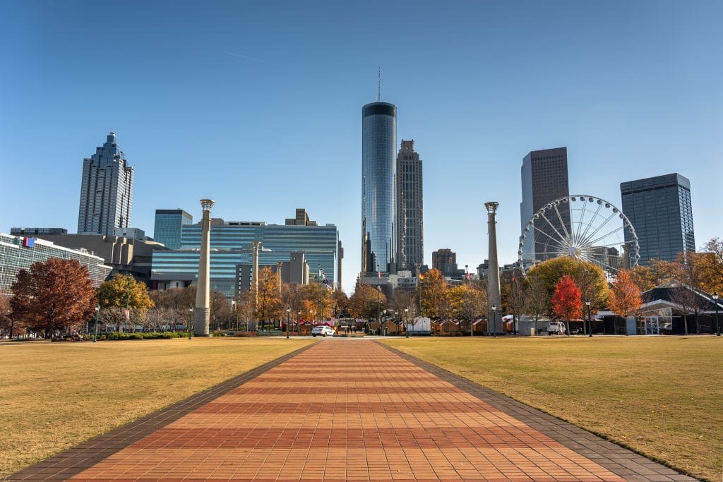 The downtown Atlanta Skyline