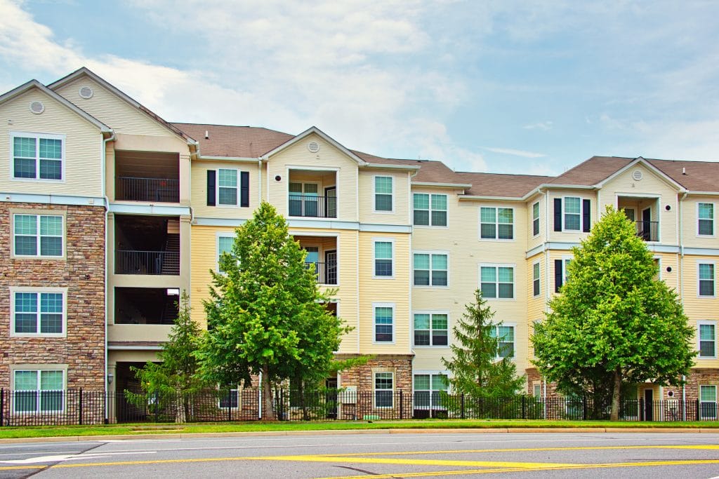 A new apartment building