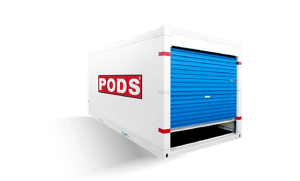 A PODS storage container that can be used to retrofit hotels