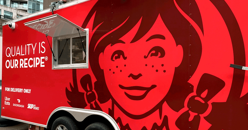 A Wendys ghost kitchen food truck