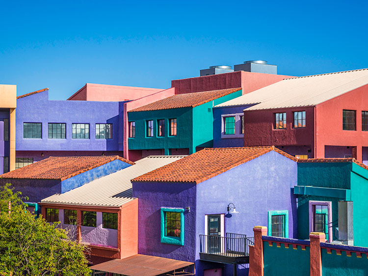 Tucson has places to live for every style. Check out La Placita in downtown for a vibrant lifestyle.