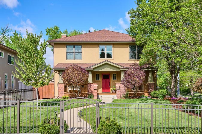 A gated two-story home in Montclair, one of the best family neighborhoods in Denver. 