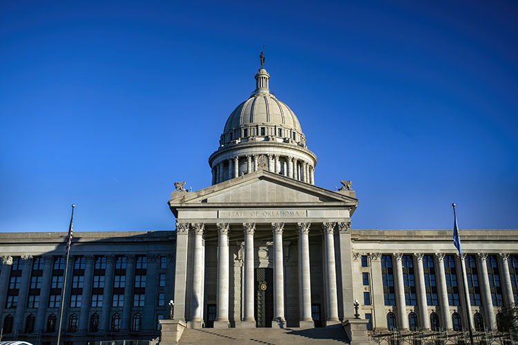 The Oklahoma Capitol building.