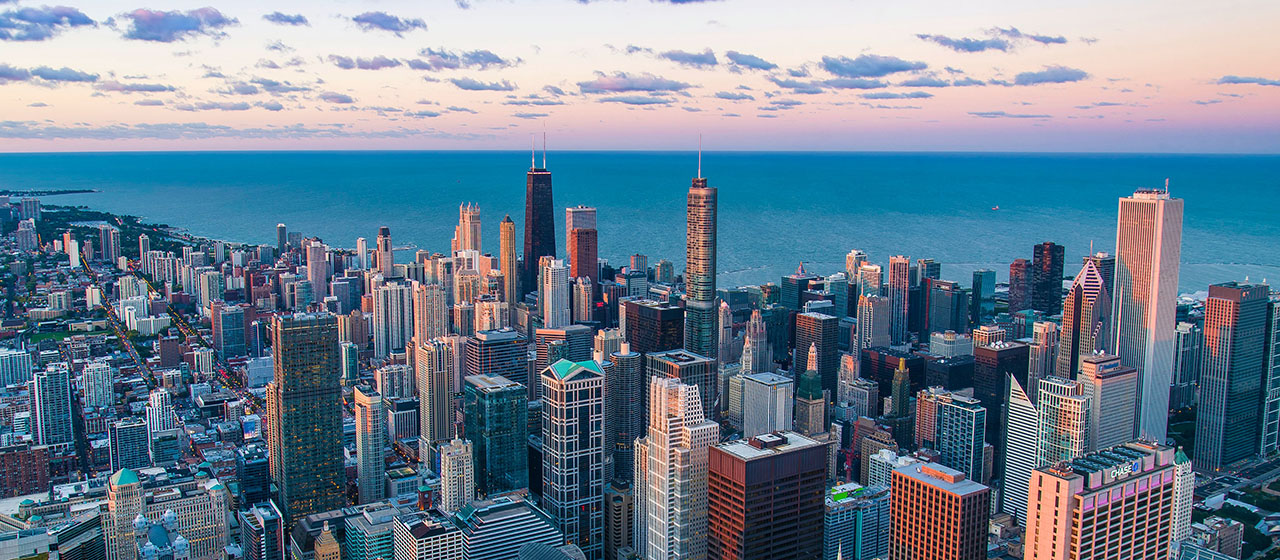 Chicago city skyline