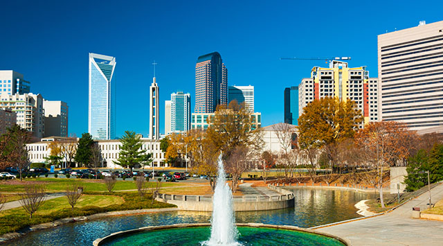Charlotte city skyline