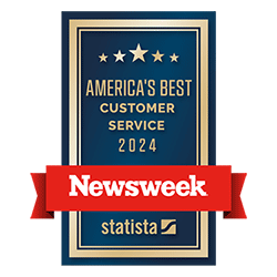 Best Customer Service among moving companies badge awarded by Newsweek.