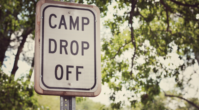 summer camp sign