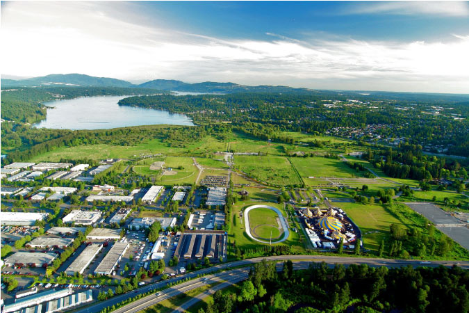 Aerial view of Redmond, Washington — one of the best Seattle suburbs.