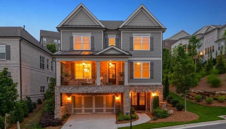 A three-story home in Smyrna, GA