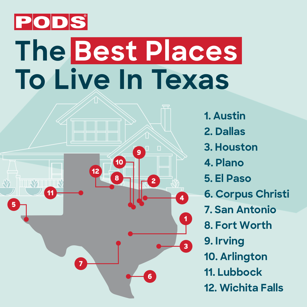 The Best Places To Live In Texas In 2024 PODS Blog   Top 12 Best Places To Live In Texas 