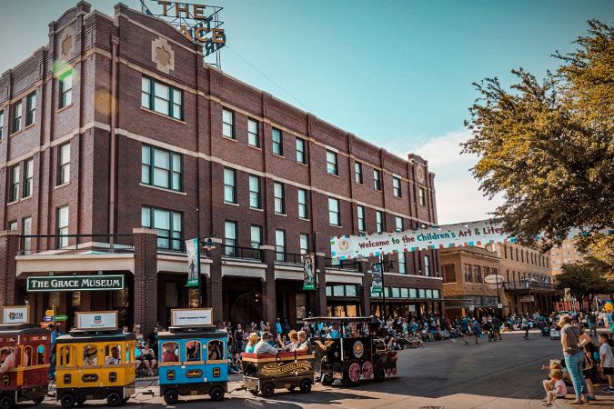 Locals gather for the Children’s Art & Literacy Festival in Abilene, Texas