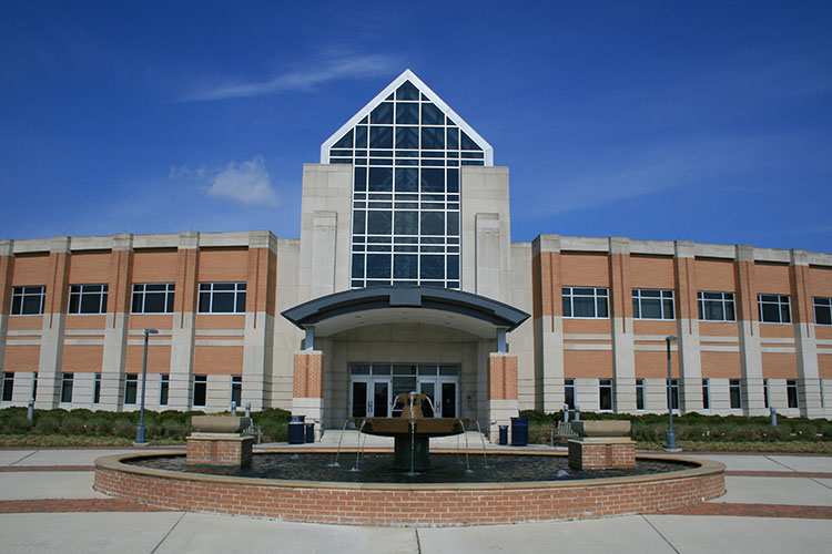 The administration building of Old Dominion University. 