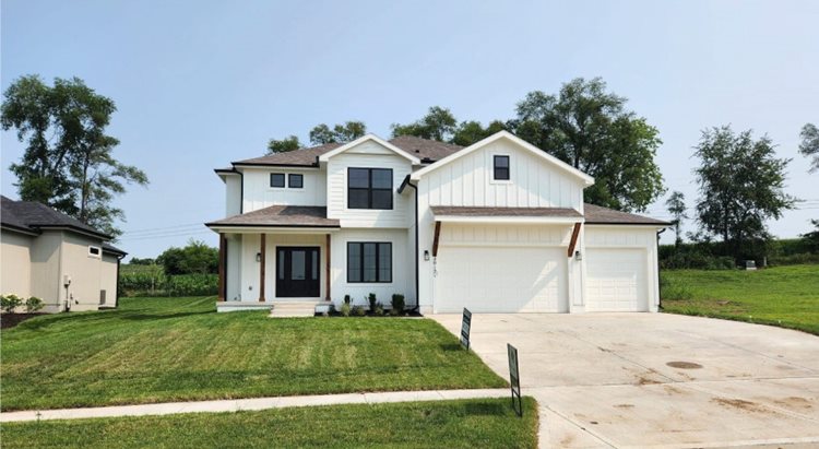 A new construction home in Weston, Missouri.