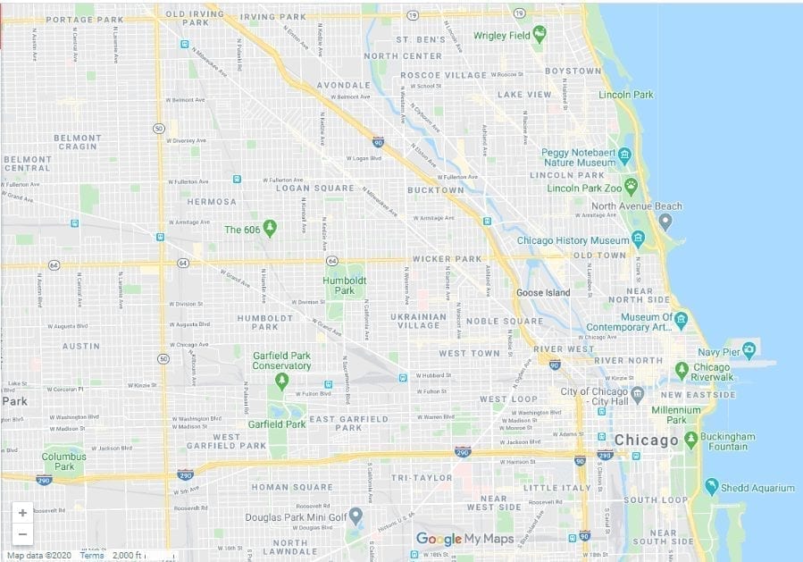 Chicago neighborhoods map